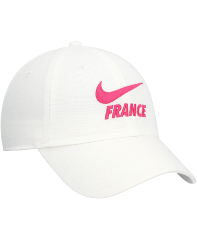 Shop Nike Women's  White France National Team Campus Adjustable Hat