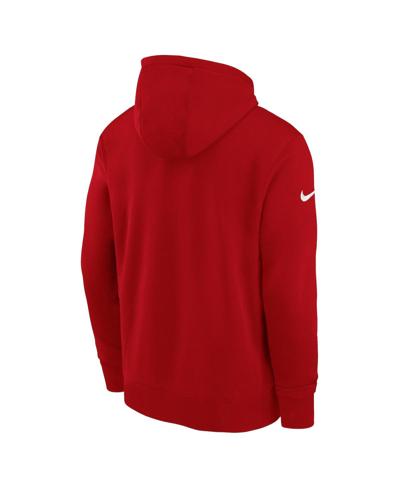 Shop Nike Women's  Red Barcelona Essential Pullover Hoodie
