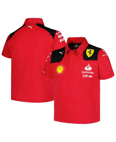 Shop Puma Big Boys  Red Scuderia Ferrari 2023 Team Polo Shirt