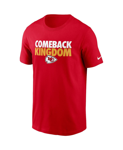 Shop Nike Men's  Red Kansas City Chiefs Hometown Collection Comeback T-shirt