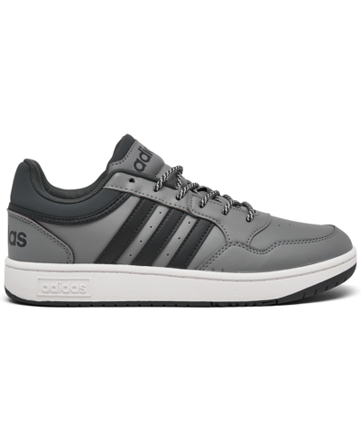 Shop Adidas Originals Big Kids Hoops 3.0 Casual Basketball Sneakers From Finish Line In Gray,carbon