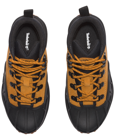 Timberland Big Kids Converge Mid Shell Toe Water-resistant Boots From Finish Line In Wheat