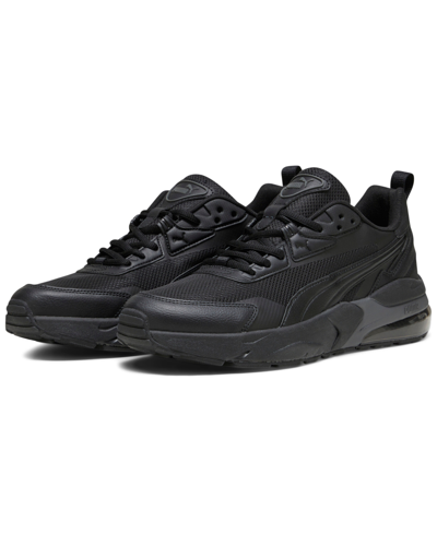 Shop Puma Men's Vis2k Casual Sneakers From Finish Line In Black