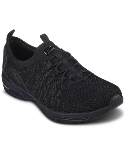 Shop Skechers Women's Active-air Walking Sneakers From Finish Line In Black