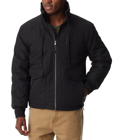Shop Bass Outdoor Men's Quilted Bomber Jacket In Caviar