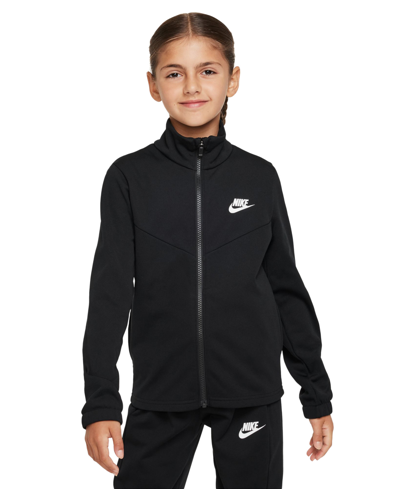 Shop Nike Sportswear Big Kids Tracksuit, 2 Piece Set In Black,white