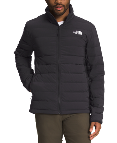 Shop The North Face Men's Belleview Slim Fit Stretch Down Hooded Jacket In Tnf Black