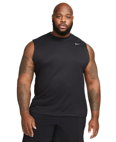 Shop Nike Men's Legend Dri-fit Sleeveless Fitness T-shirt In Black