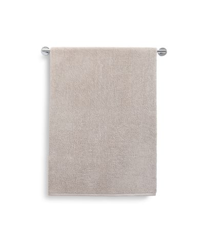 Shop Cassadecor Venice Textured Cotton Hand Towel, 18" X 28" In Light Gray