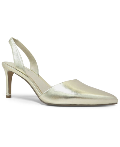 Shop Kenneth Cole New York Women's Riley 70 Sling Pumps In Champagne