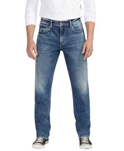 Shop Silver Jeans Co. Men's Eddie Athletic Fit Tapered Leg Jeans In Indigo