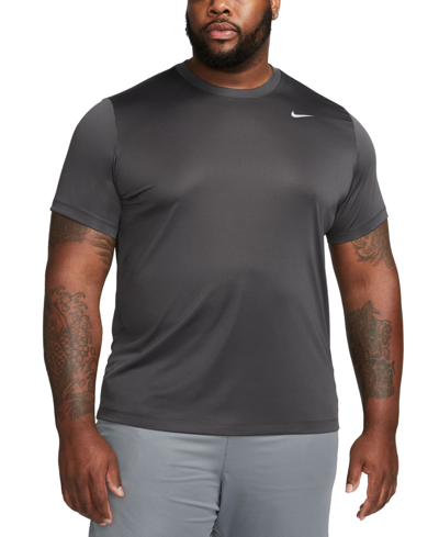 Shop Nike Men's Dri-fit Legend Fitness T-shirt In Anthracite,matte Silver