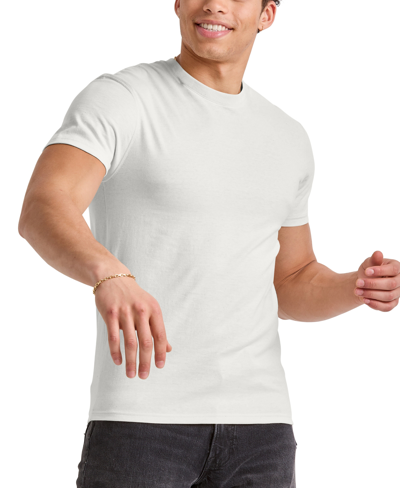 Shop Alternative Apparel Men's Hanes Originals Tri-blend Short Sleeve T-shirt In Eco White