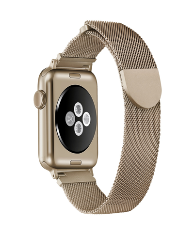Posh Tech Infinity Mesh Stainless Steel Band For Apple Watch 44,45,46,49mm In New Gold