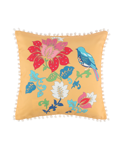Greenland Home Fashions Thalia Embellished Decorative Pillow Set, 18" X 18" & 14" X 20" In Multi