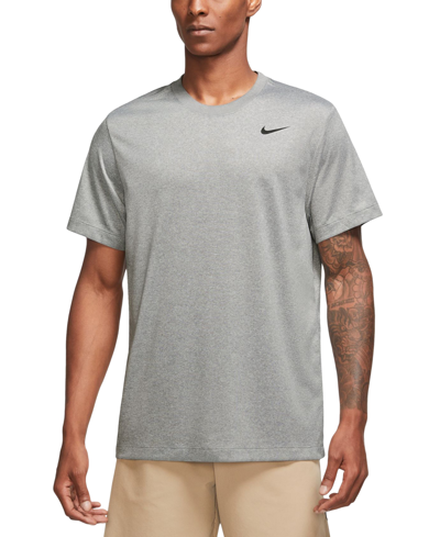 Shop Nike Men's Dri-fit Legend Fitness T-shirt In Tumbled Grey