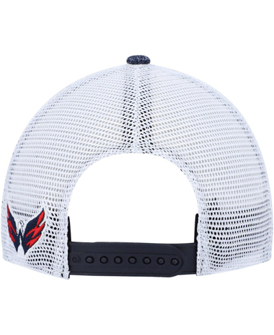 47 Brand Women's ' Navy, White Washington Capitals Encore Mvp Trucker Snapback Hat In Navy,white