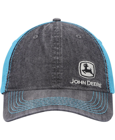 Shop Top Of The World Women's  Black John Deere Classic Chambray Trucker Adjustable Hat