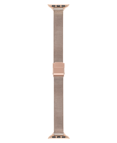 Shop Posh Tech Unisex Blake Stainless Steel Band For Apple Watch For Size- 42mm, 44mm, 45mm, 49mm In Rose Gold