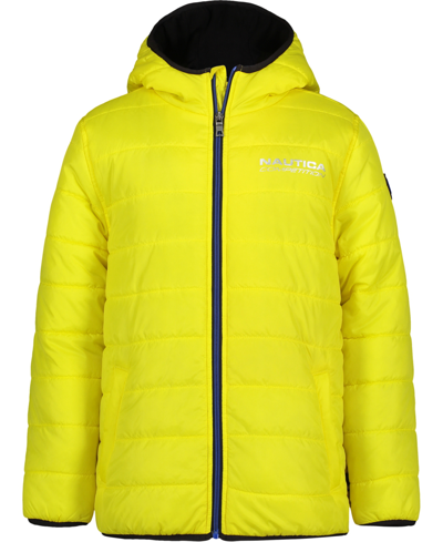 Shop Nautica Big Boys Packable Jacket In Blazing Yellow