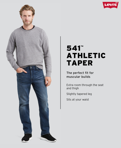 Levi's Men's 541 Athletic Taper Fit Stretch Jeans In Cast Iron Soul |  ModeSens