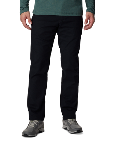 Shop Columbia Men's Flex Roc Ii Stretch Flannel-lined Utility Pants In Black
