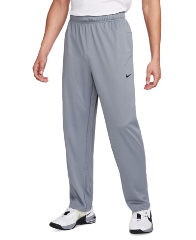 Shop Nike Men's Totality Dri-fit Open Hem Versatile Pants In Smoke Grey,black