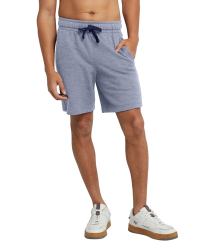 Shop Alternative Apparel Men's Hanes Originals Fleece Pockets Sweat Shorts In Blue Pe Heather