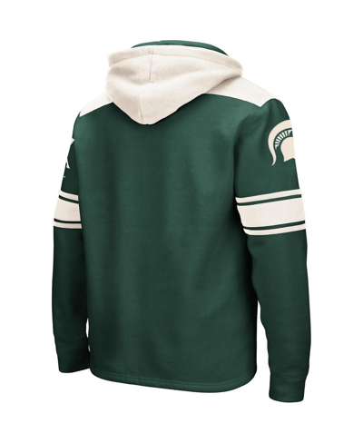 Shop Colosseum Men's  Green Michigan State Spartans 2.0 Lace-up Pullover Hoodie