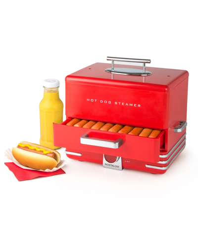 Shop Nostalgia 11.25" Hot Dog Steamer In Red