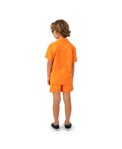 Opposuits Toddler And Little Boys Shirt And Shorts, 2 Piece Set In Orange