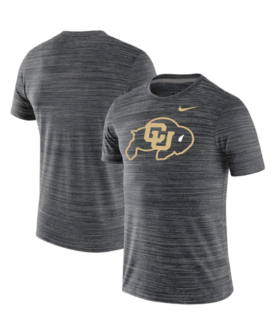 Nike Men's  Black Colorado Buffaloes Team Logo Velocity Legend Performance T-shirt In Black