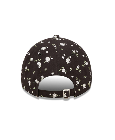 Shop New Era Women's  Black Las Vegas Raiders Floral 9twenty Adjustable Hat