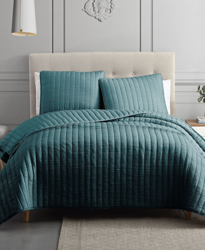 Shop Riverbrook Home Moonstone 3 Piece King Coverlet Set In Teal