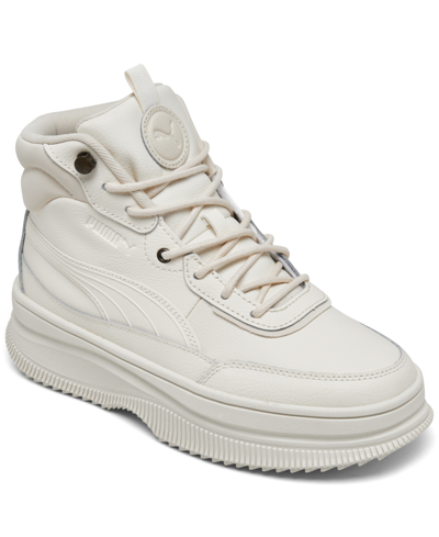 Shop Puma Women's Mayra Casual Sneaker Boots From Finish Line In Frosted Ivory