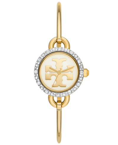 Tory Burch The Miller Gold Tone Stainless Steel Watch And Interchangeable Topring Set In Gold