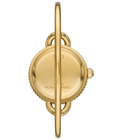 Tory Burch The Miller Gold Tone Stainless Steel Watch And Interchangeable Topring Set In Gold