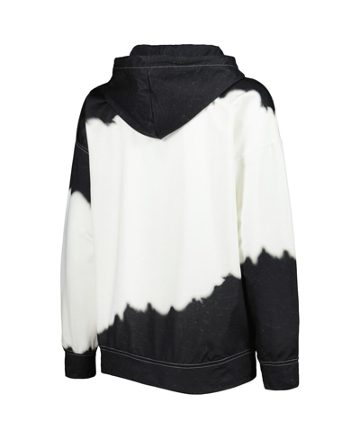 Gameday Couture Women's  White, Black Distressed Oklahoma State Cowboys For The Fun Double Dip-dyed P In White,black