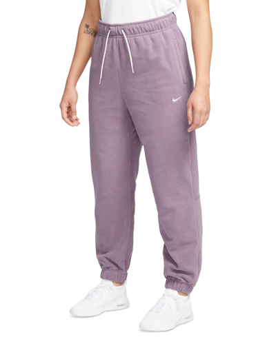 Shop Nike Women's Therma-fit One Pants In Violet Dust,pale Ivory