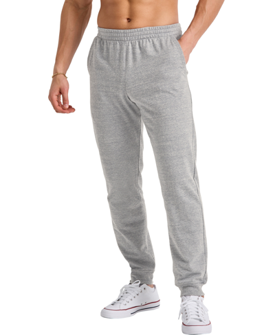 Shop Alternative Apparel Men's Tri-blend French Terry Jogger Pants In Charcoal