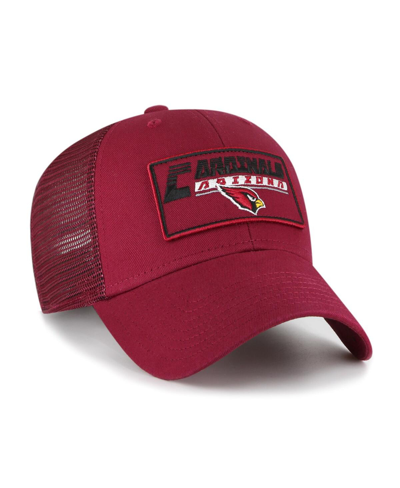 47 Brand Big Boys And Girls ' Cardinal Arizona Cardinals Levee Mvp Trucker Adjustable Hat In Cardinal