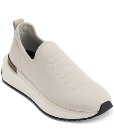 Shop Dkny Alona Slip-on Sneakers In Pebble