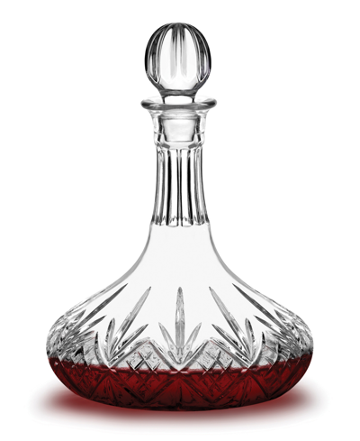 Shop Godinger Dublin Crystal Captains Decanter, 45 oz In Clear