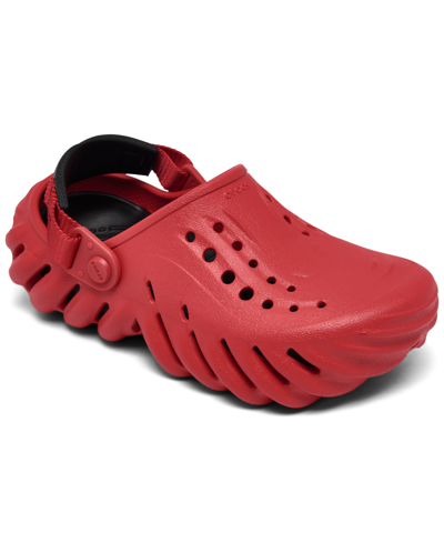 Shop Crocs Little Kids Echo Clog Sandals From Finish Line In Varsity Red