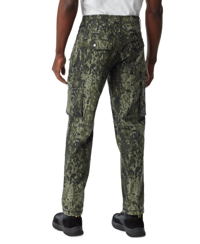 Shop Bass Outdoor Men's Tapered-fit Camo Force Cargo Pants In Green Bark Camo