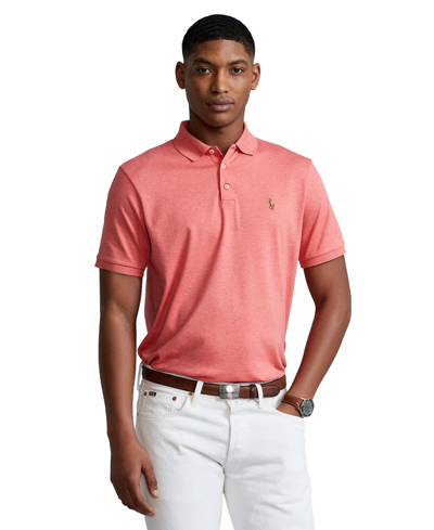 Shop Polo Ralph Lauren Men's Classic Fit Soft Cotton Polo In Highland Rose Heather