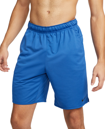 Shop Nike Men's Totality Dri-fit Unlined Versatile 9" Shorts In Game Royal,black