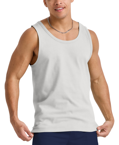 Shop Alternative Apparel Men's Hanes Originals Tri-blend Crewneck Tank Top In Eco White