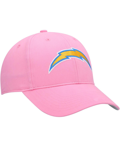 47 Brand Big Girls ' Pink Los Angeles Chargers Rose Mvp Adjustable Hat In Pink