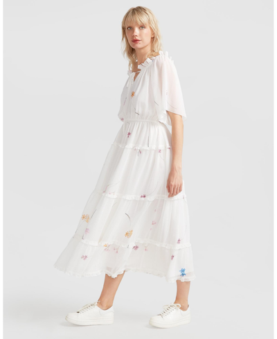 Shop Belle & Bloom Women  La Femme Tiered Maxi Dress In White